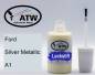 Preview: Ford, Silver Metallic, A1: 20ml Lackstift, von ATW Autoteile West.